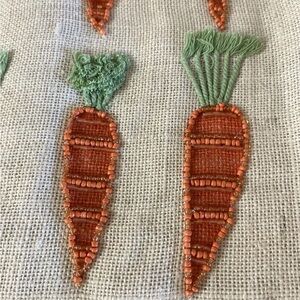 Handcrafted Beaded Carrot Decor